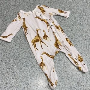 Milk barn bamboo baby pajamas (0-3)